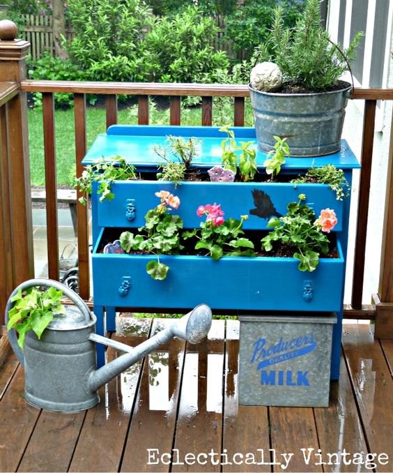 Dresser Planter - Eclectically Vintage: 
