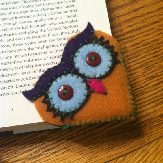 Owl bookmark: 