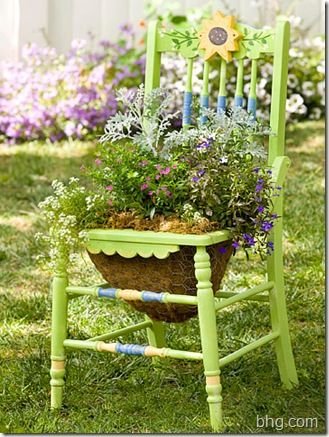 Chair planter: 