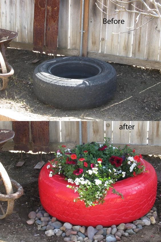 Tire planter: 