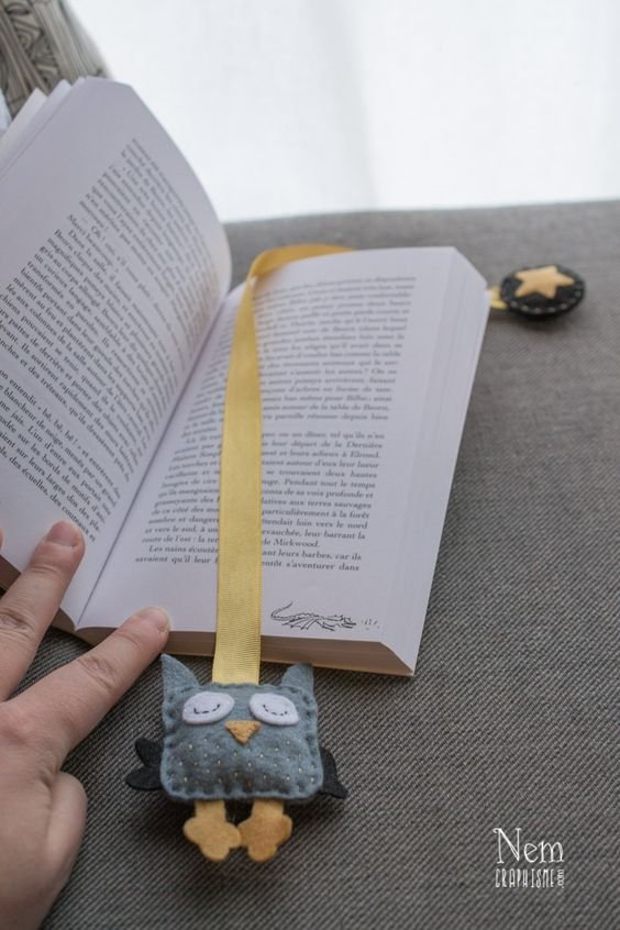 DIY marque-page hibou / DIY owl bookmark - Nemgraphisme.com: 