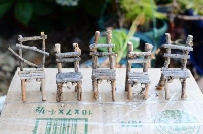 Twig chair tutorial! These would be perfect for the fairy garden I'll eventually get around to making.: