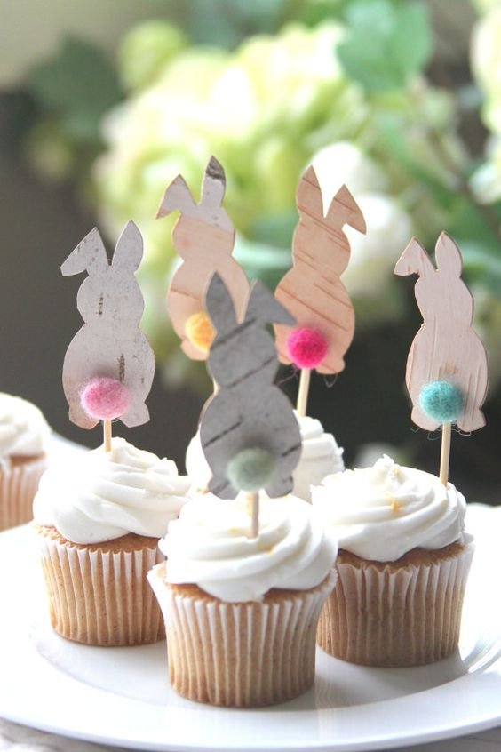 Spring Cupcake Toppers  Those adorable cupcake toppers will be the perfect addition to any party! Pack of 6, or 12 cupcake toppers ; Each toppers: 