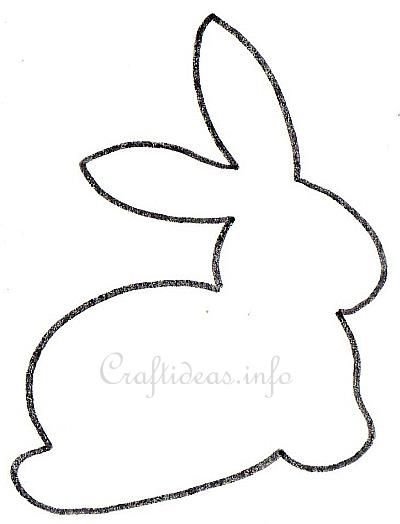Bunny Craft Template - glue cotton balls on it...Peter Rabbit craft idea: 