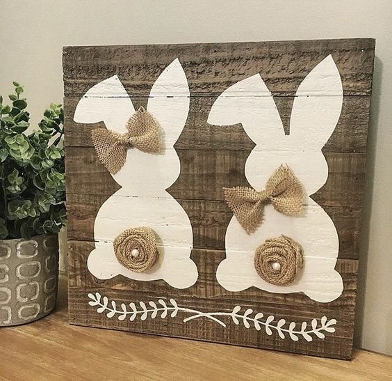 Paint one brown bunny in pix Frame: 