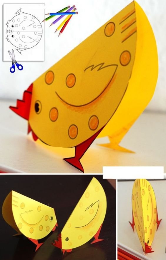 Maak zelf je eigen kip voor de pasen.: 