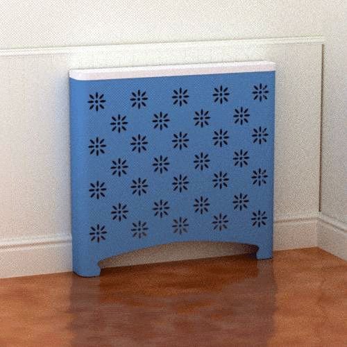 CASA Daisies Blue cover Radiator Cover: 