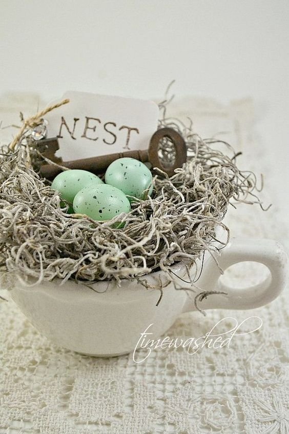 20 Cute Bird Nest Decorations For Easter Décor