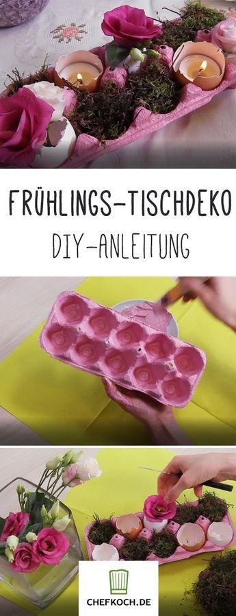 Frühlingsdeko für den Tisch