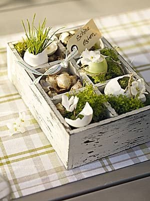 #Osterdeko im angesagten Shabby Chic #Wohnidee #diy                                                                                                                                                                                 Mehr