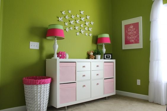 from thegilbertsonfamily.com; great detail on converting shelving to changing table